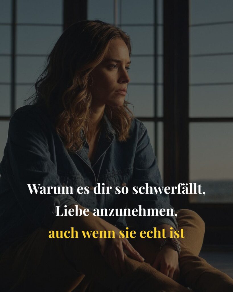 schwerfällt Liebe anzunehmen