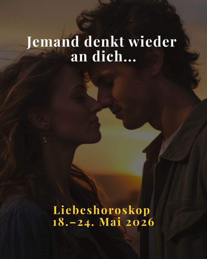 Liebeshoroskop 18.–24. Mai 2026